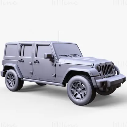 Jeep Wrangler Unlimited RX 2014 3D-modell