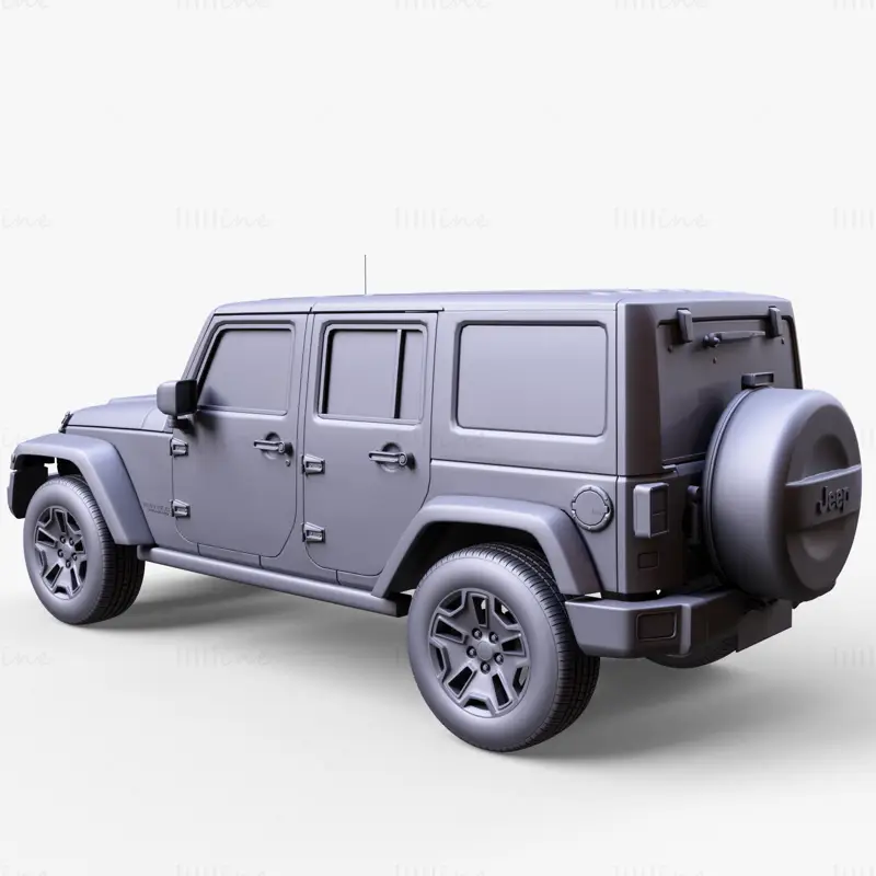 Джип Wrangler Unlimited RX 2014 3D модель