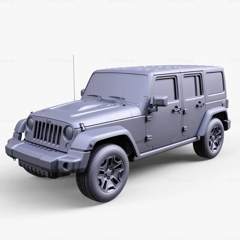 Jeep Wrangler Unlimited RX 2014 3D-modell