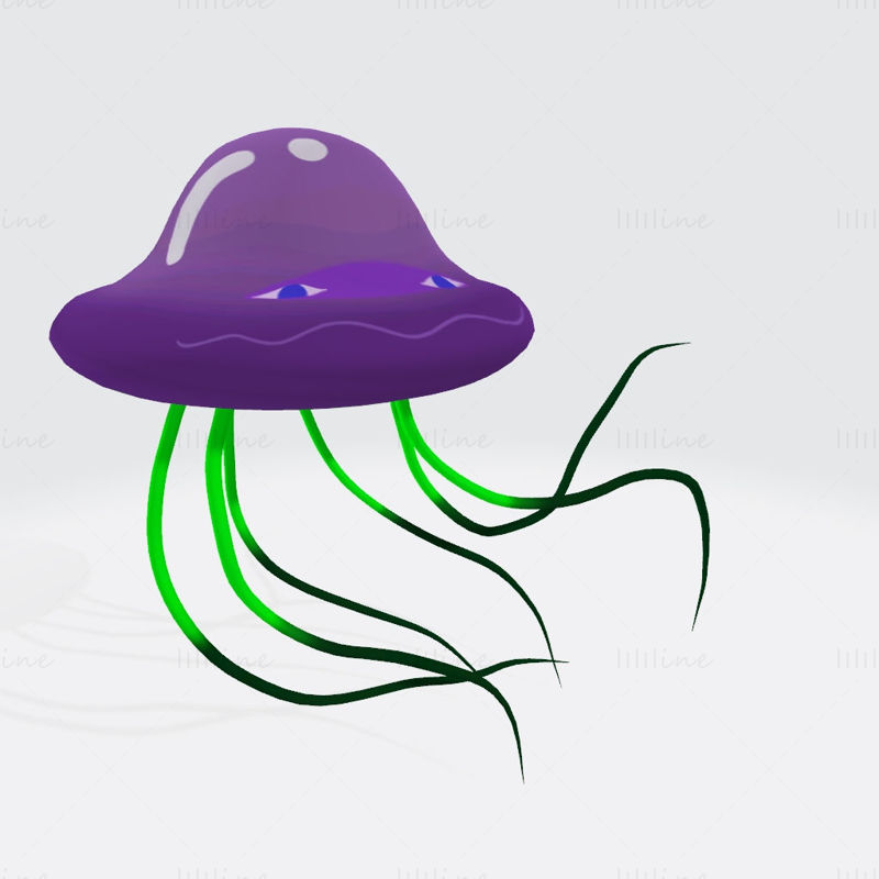 Jelly Fish 3D Print Model