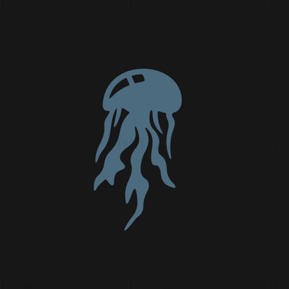 Denizanası vektör simgesi logosu