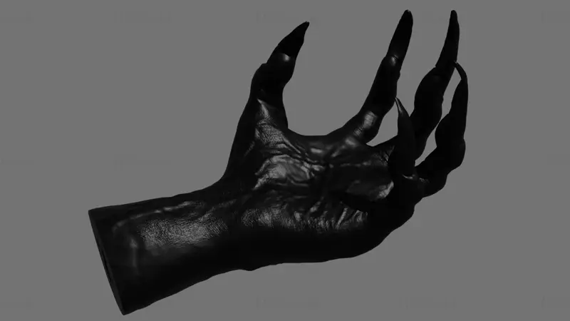 Suport bijuterii Daemon hand 3D Printing Model