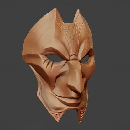 Jhin Mask Wearable 3D Printable Model STL File