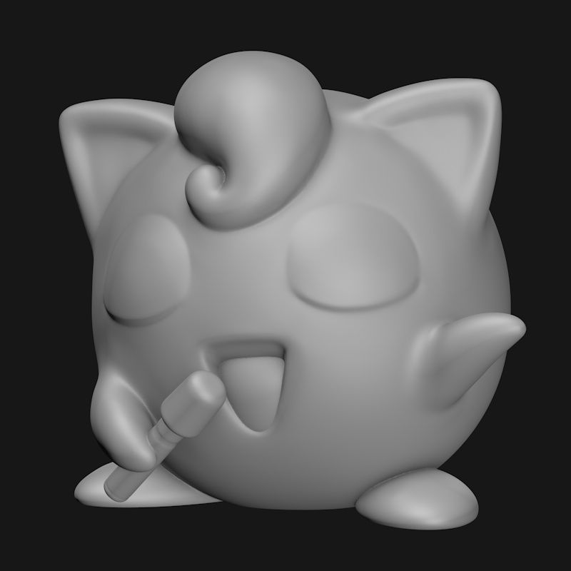 Jigglypuff 3d printing model STL, Pokemon