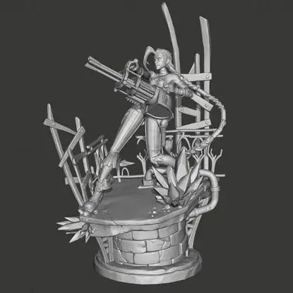 Jinx - Arcane League of Legends 3D Printable Model STL Files