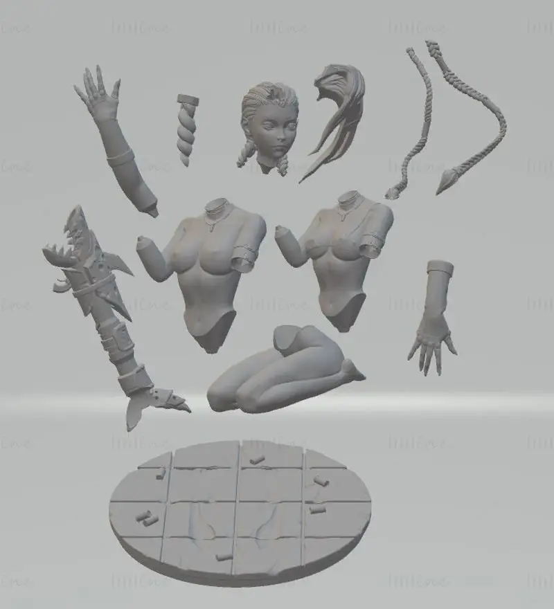 Jinx from League of Legends 3D Printing Model STL