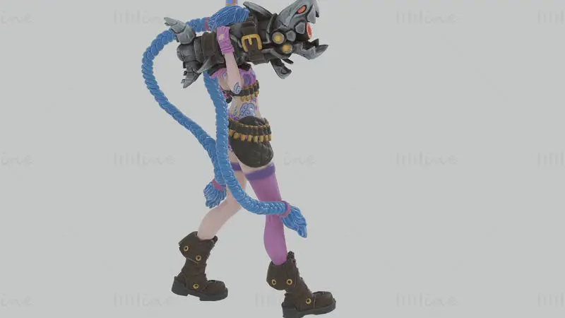 Jinx - League of Legends 3D Print Model  STL Files