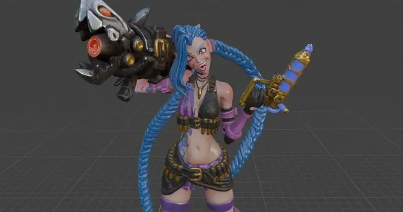 Jinx - League of Legends 3D Print Model  STL Files