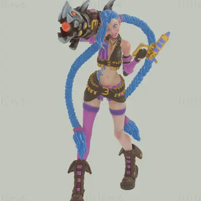 Jinx - League of Legends 3D Print Model  STL Files
