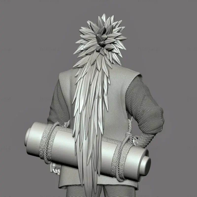 Jiraiya - Naruto 3D nyomtatási modell STL