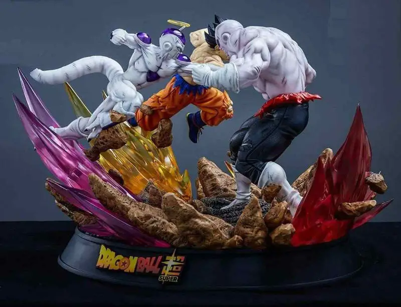 Jiren vs Goku and Frieza Statue 3D Printing Model STL