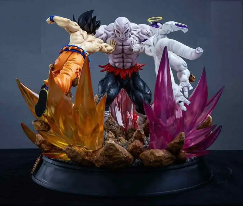 Jiren vs Goku and Frieza Statue 3D Printing Model STL