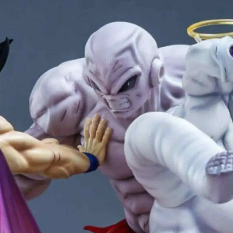 Jiren vs Goku and Frieza Statue 3D Printing Model STL