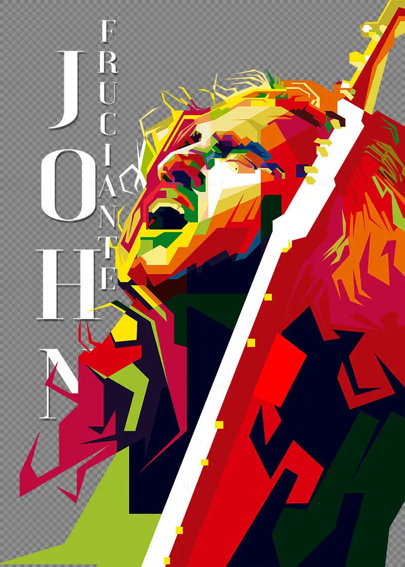 John Frusciante RHCP Gitarist WPAP (PNG)