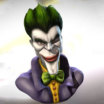 Joker Bust 3D Printing Model