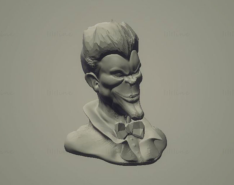 نموذج Joker Bust 3D Printing