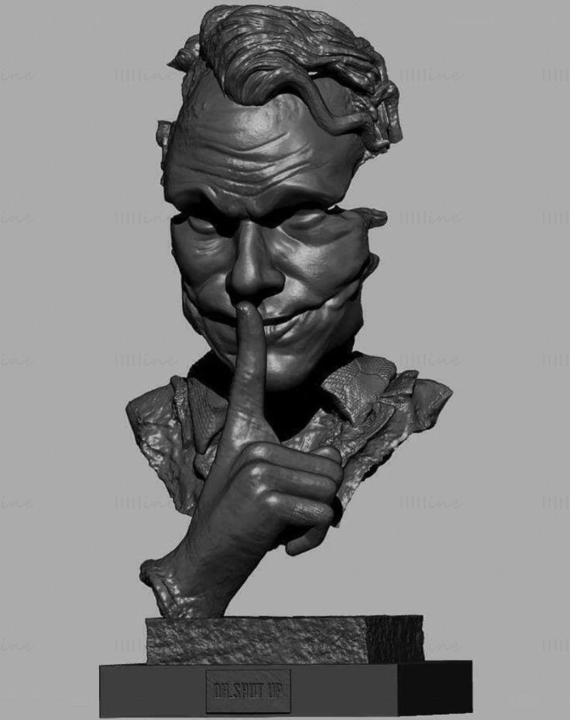 Joker Bust 3D Printing Model STL