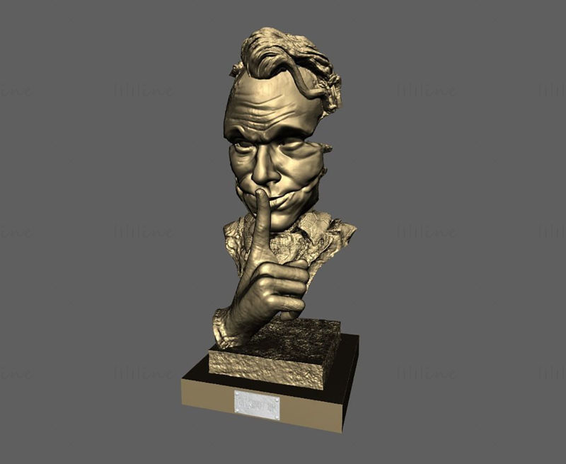 نموذج Joker Bust 3D Printing Model STL