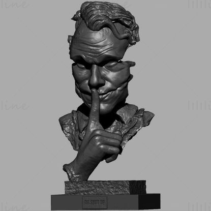 نموذج Joker Bust 3D Printing Model STL