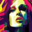 Julianne Moore Film Actress Pop Art WPAP Vector