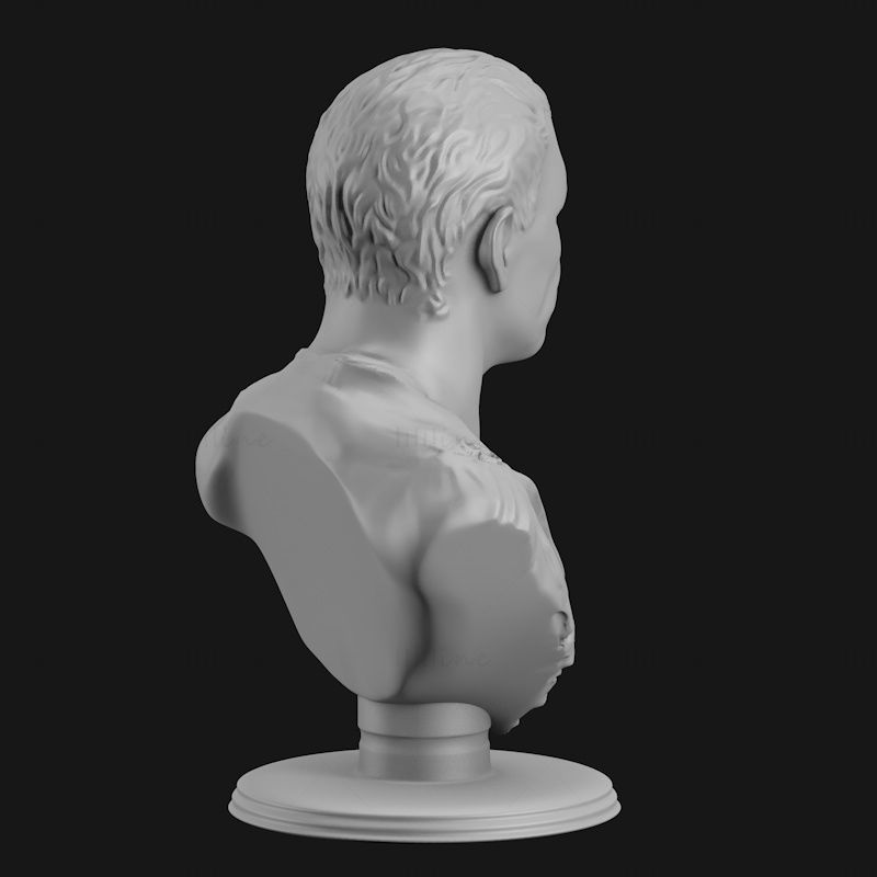 Buste de Jules César modèle d'impression 3d STL