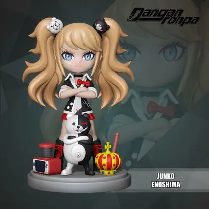 Junko Enoshima Chibi (Danganronpa) Fichiers STL du modèle d'impression 3D