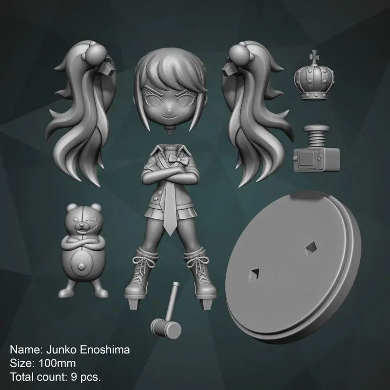 Junko Enoshima Chibi (Danganronpa) Fichiers STL du modèle d'impression 3D
