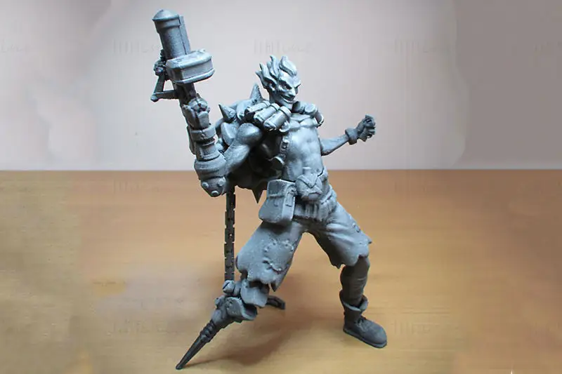 Junkrat Overwatch 3D nyomtatási modell STL fájlok