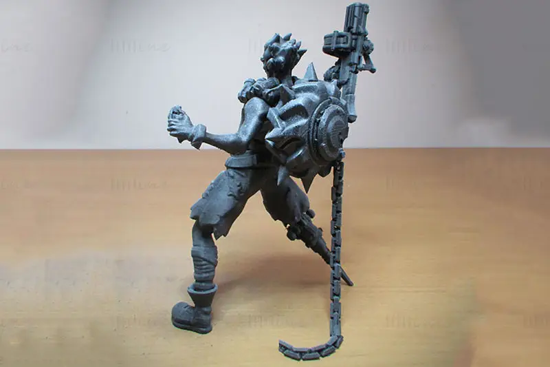Junkrat Overwatch 3D nyomtatási modell STL fájlok