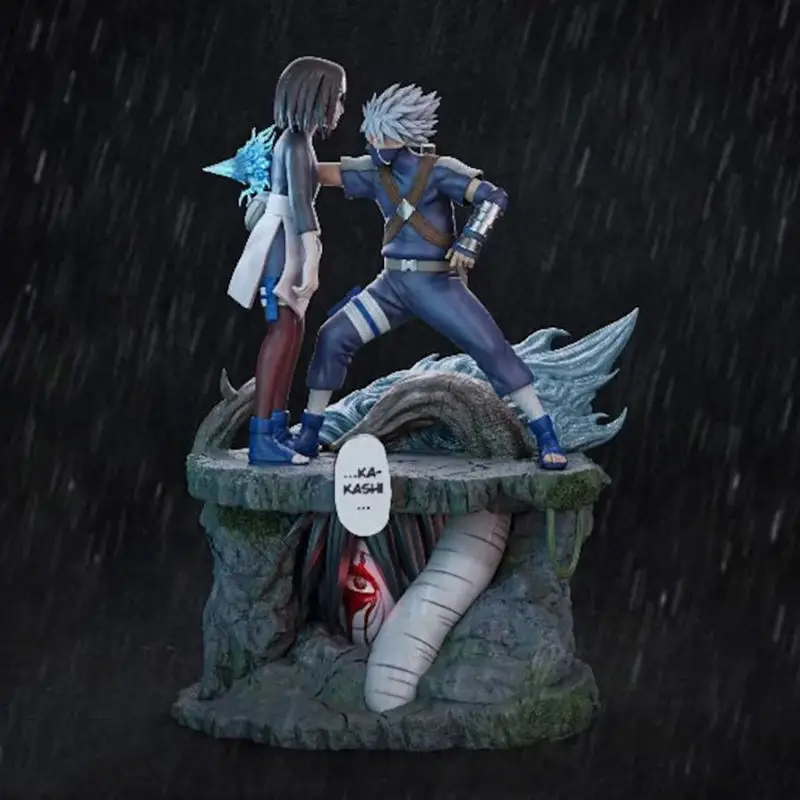 Kakashi vs Rin - Naruto 3D Printing Model STL