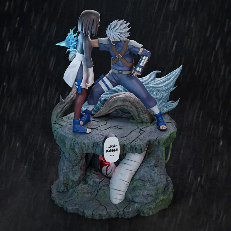 Kakashi proti Rin - Naruto 3D Printing Model STL