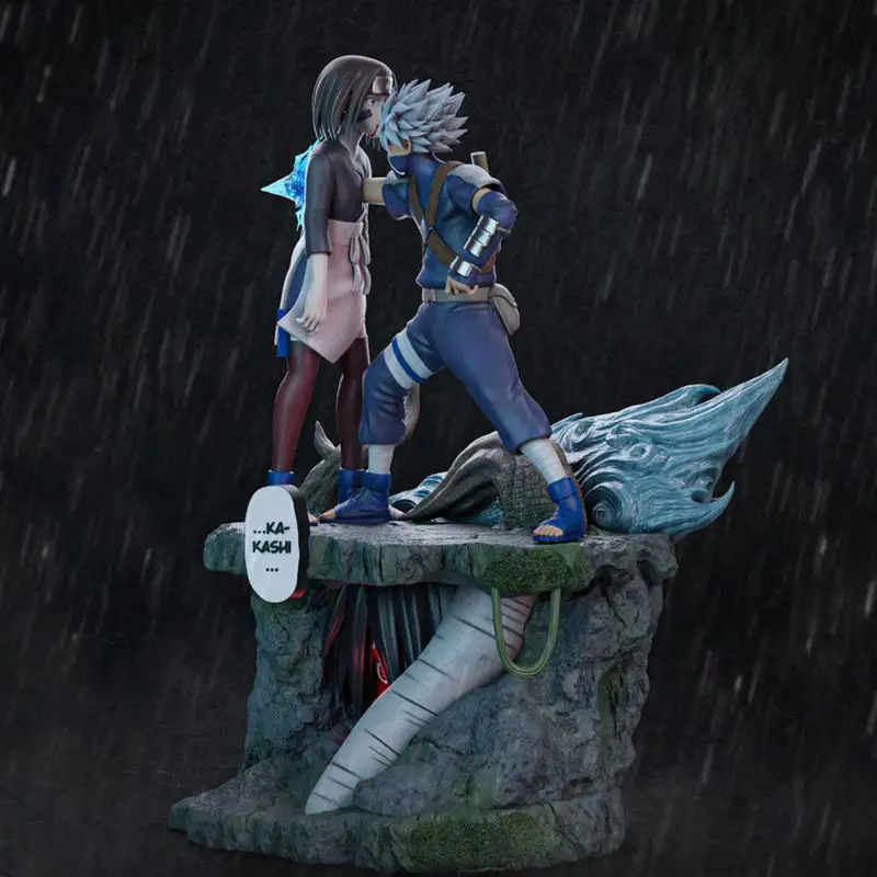 Kakashi vs Rin - Naruto 3D Printing Model STL