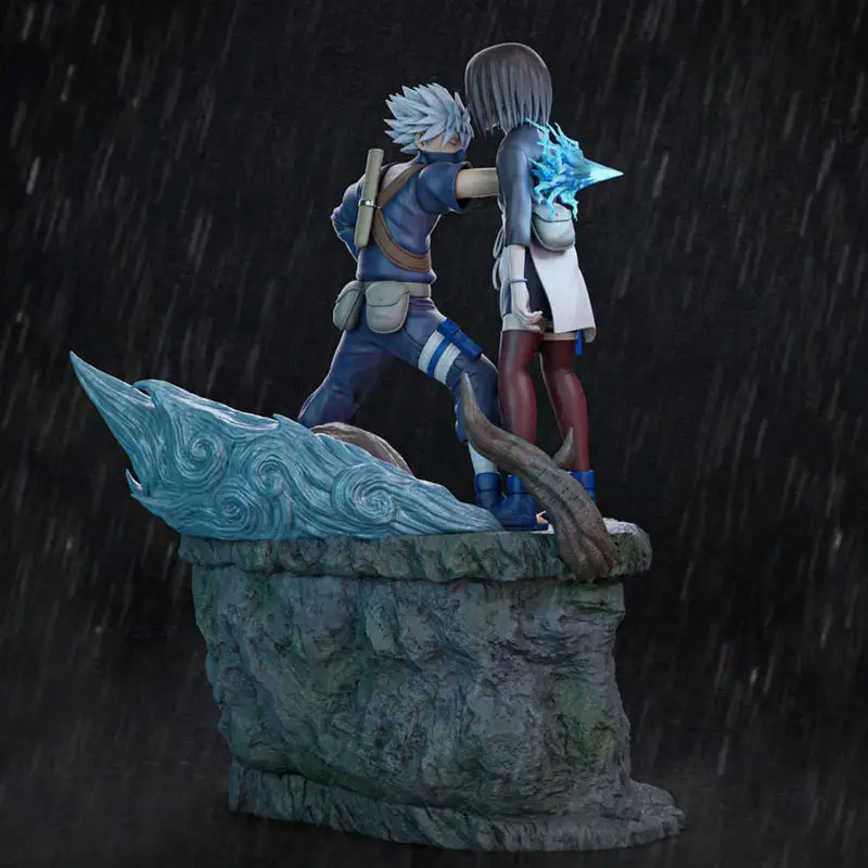 Kakashi vs Rin - Naruto 3D Printing Model STL