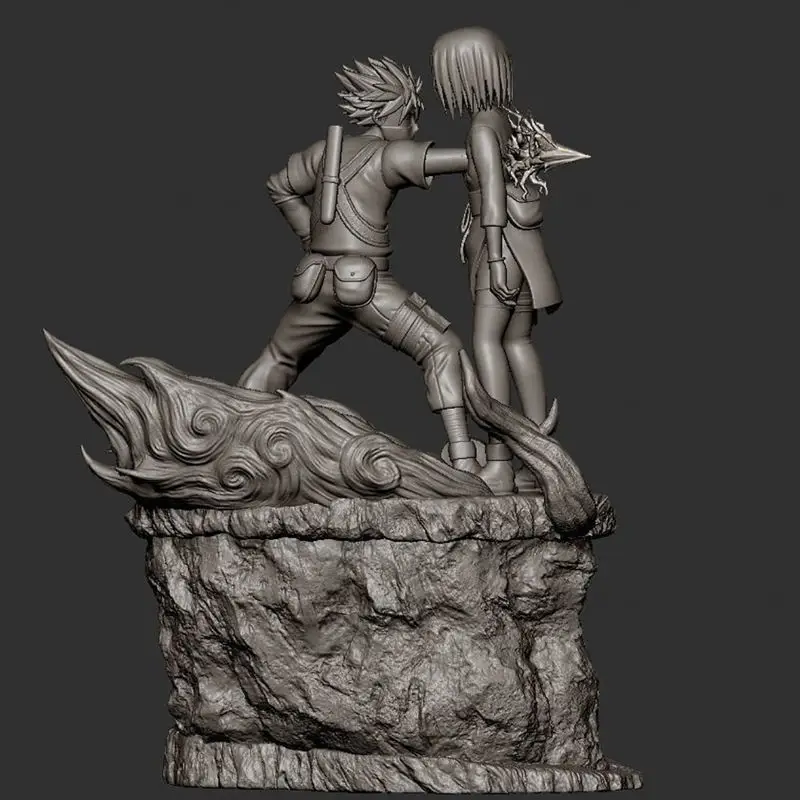 Kakashi vs Rin - Naruto 3D Printing Model STL