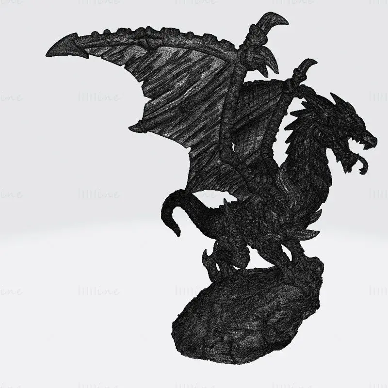 Kalzreg - Dragon Lord Minyatürleri 3D Baskı Modeli STL