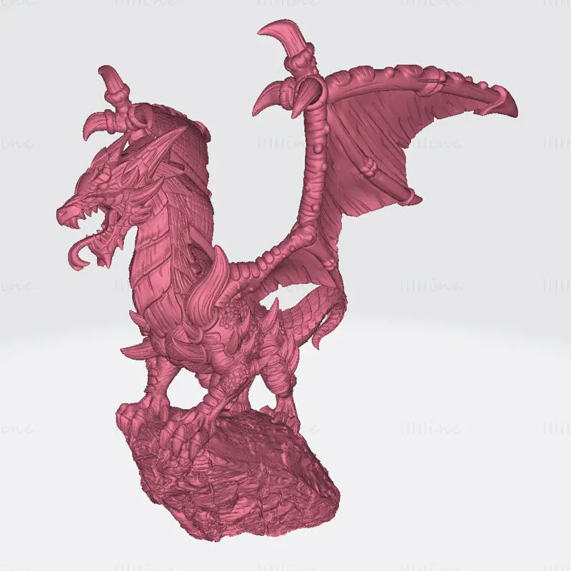 Kalzreg - 龙王微缩模型 3D 打印模型 STL