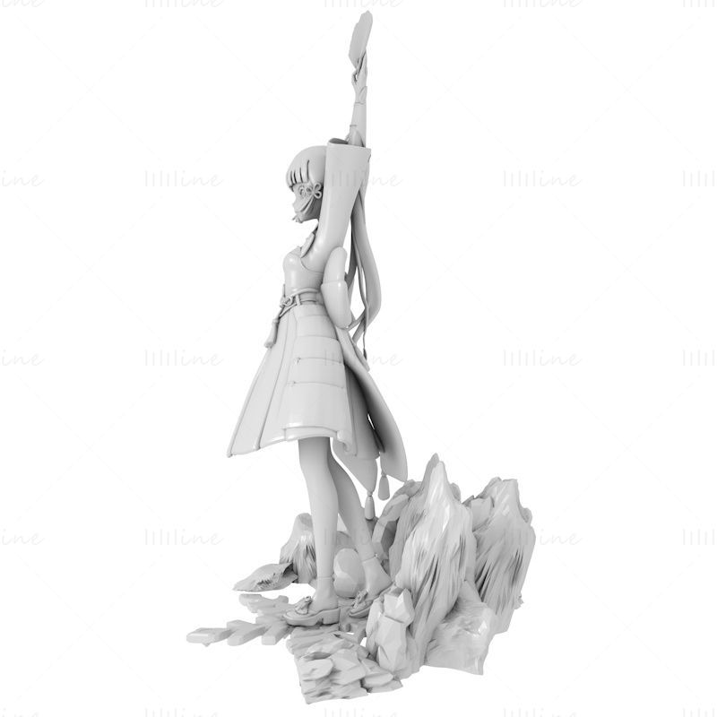 Kamisato Ayaka رقصنده مدل چاپ سه بعدی STL