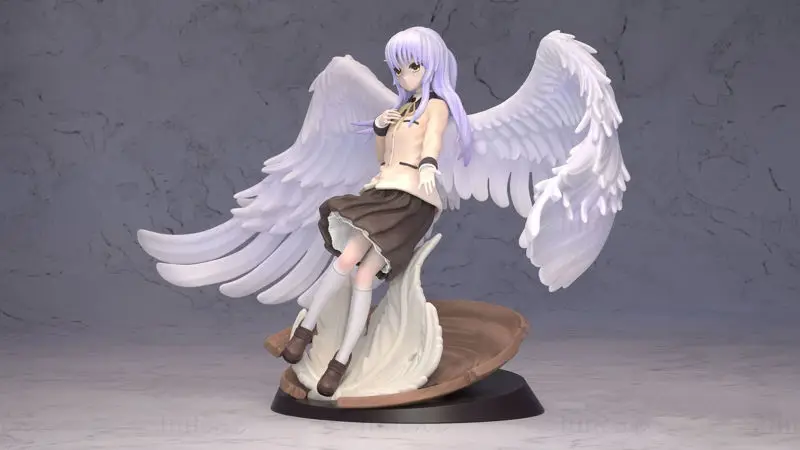 Kanade Tachibana - Angel Beats 3D Print Model STL