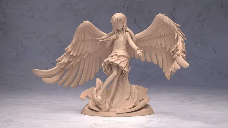 Kanade Tachibana - Angel Beats 3D Print Model STL