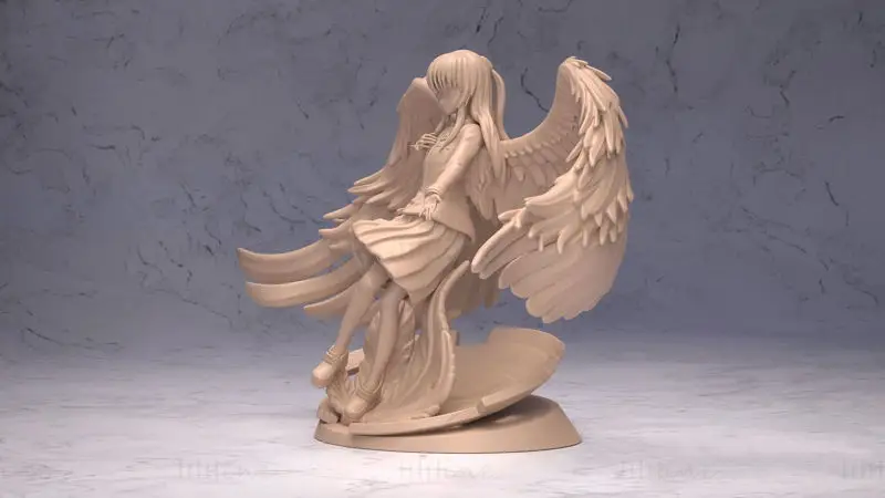 立華 かなで（たちばな かなで） - Angel Beats 3D プリントモデル STL