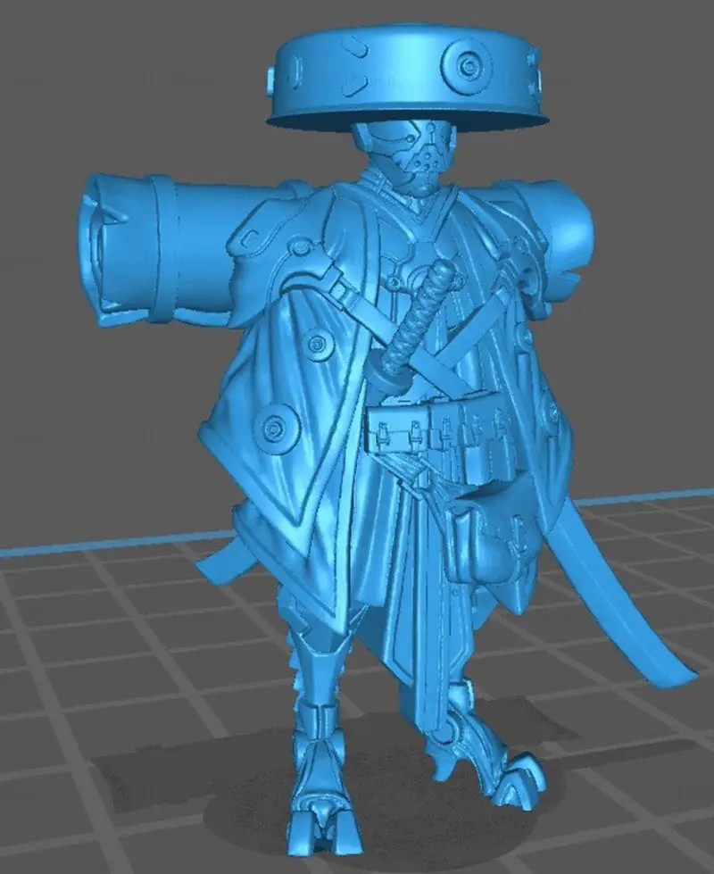 Канбей - Миниатюры роботов-самураев 3D-модель для печати STL