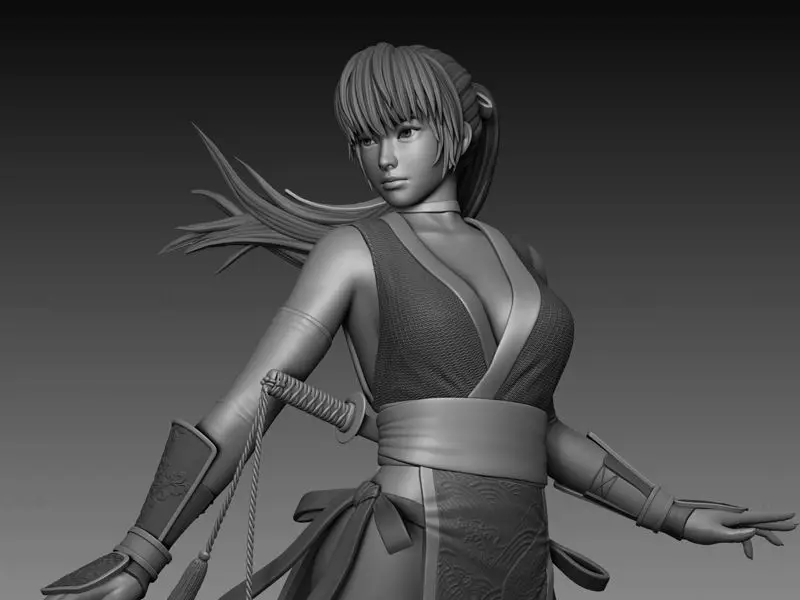 Kasumi (Dead Or Alive) Figuren 3D-Druck Modell STL-Datei