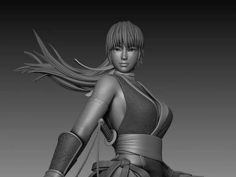 Kasumi (Dead Or Alive) Figuries 3D Print Model STL-bestand