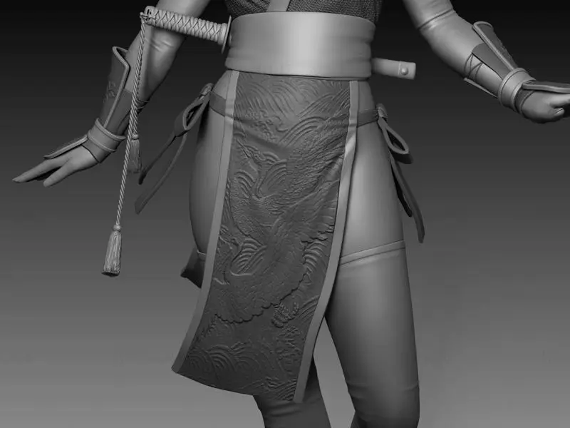 Kasumi (Dead Or Alive) Figuries 3D Print Model STL file