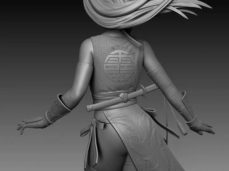 Kasumi (Dead Or Alive) Figuries 3D Print Model STL file