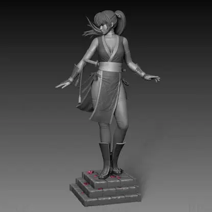 Kasumi (Dead Or Alive) Figuries 3D Print Model STL fájl