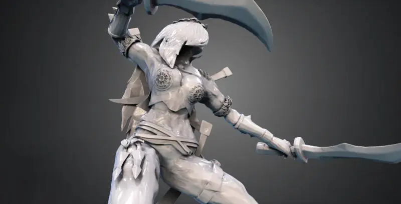 Katarina the Sinister Blade 3D Print Model STL File (League of Legends)