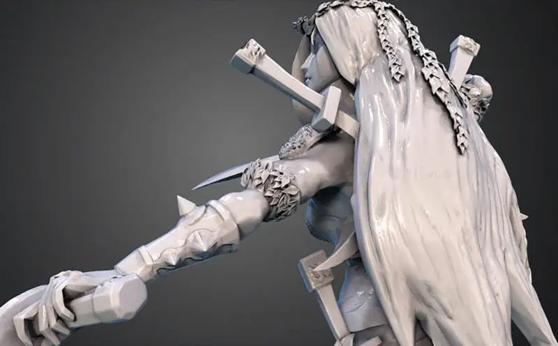 Katarina the Sinister Blade 3D Print Model STL File (League of Legends)