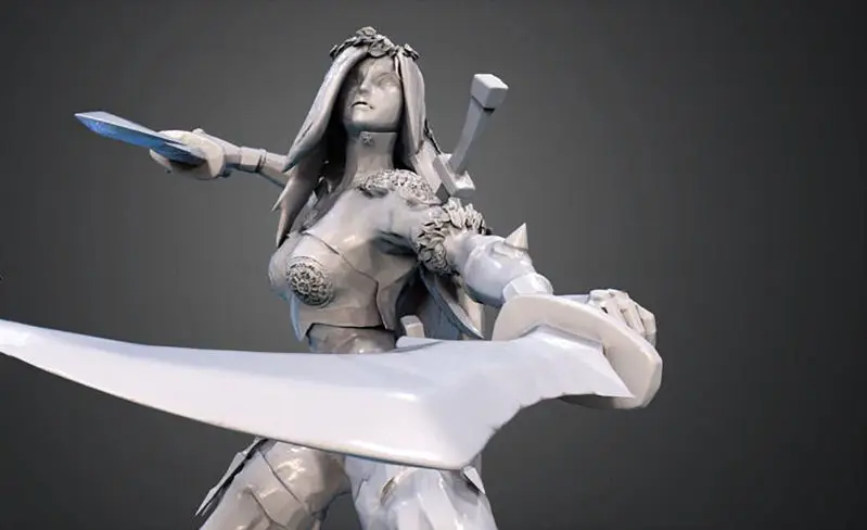 Katarina the Sinister Blade 3D Print Model STL File (League of Legends)