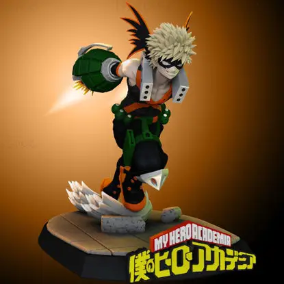 Katsuki Bakugo - My Hero Academia Modelo de impressão 3D STL